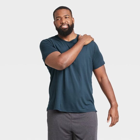 NEW Men's Short Sleeve Performance T-Shirt - All In Motion™ Navy - Picture 1 of 11